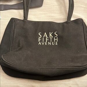 Saks Fifth Avenue Black Tote Bag